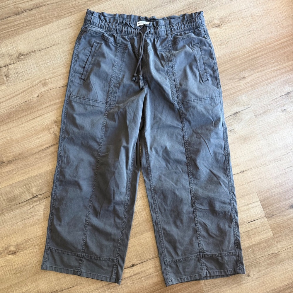 Sonoma Goods For Life Womens XL Grey Wide Leg Utility Crop Pants WS43X920RD